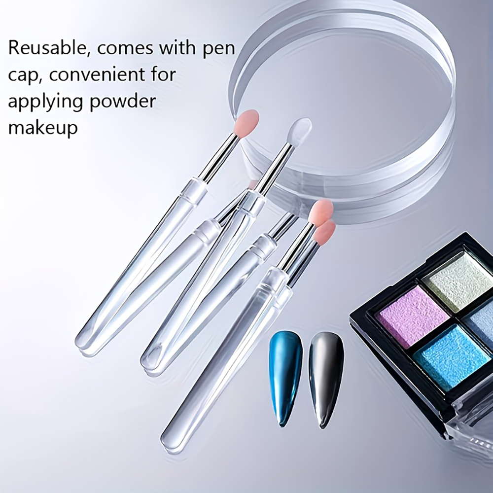 Nail Art Chrome - Yeniden Kullanılabilir Krom Sim Uygulama Manikür