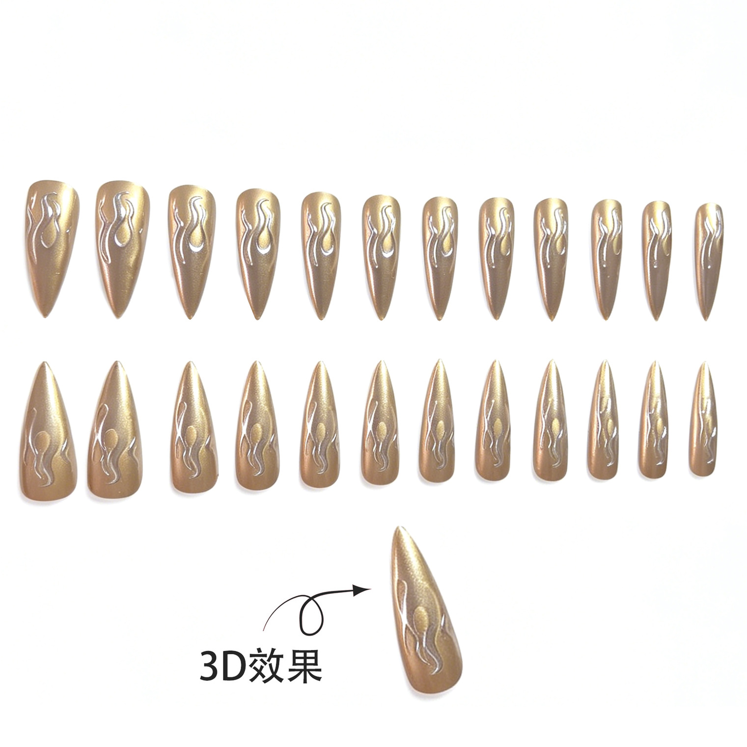 24 Adet 3D Krom Gümüş Altın Al - Nail Art Chrome incelemesi ve fiyatı