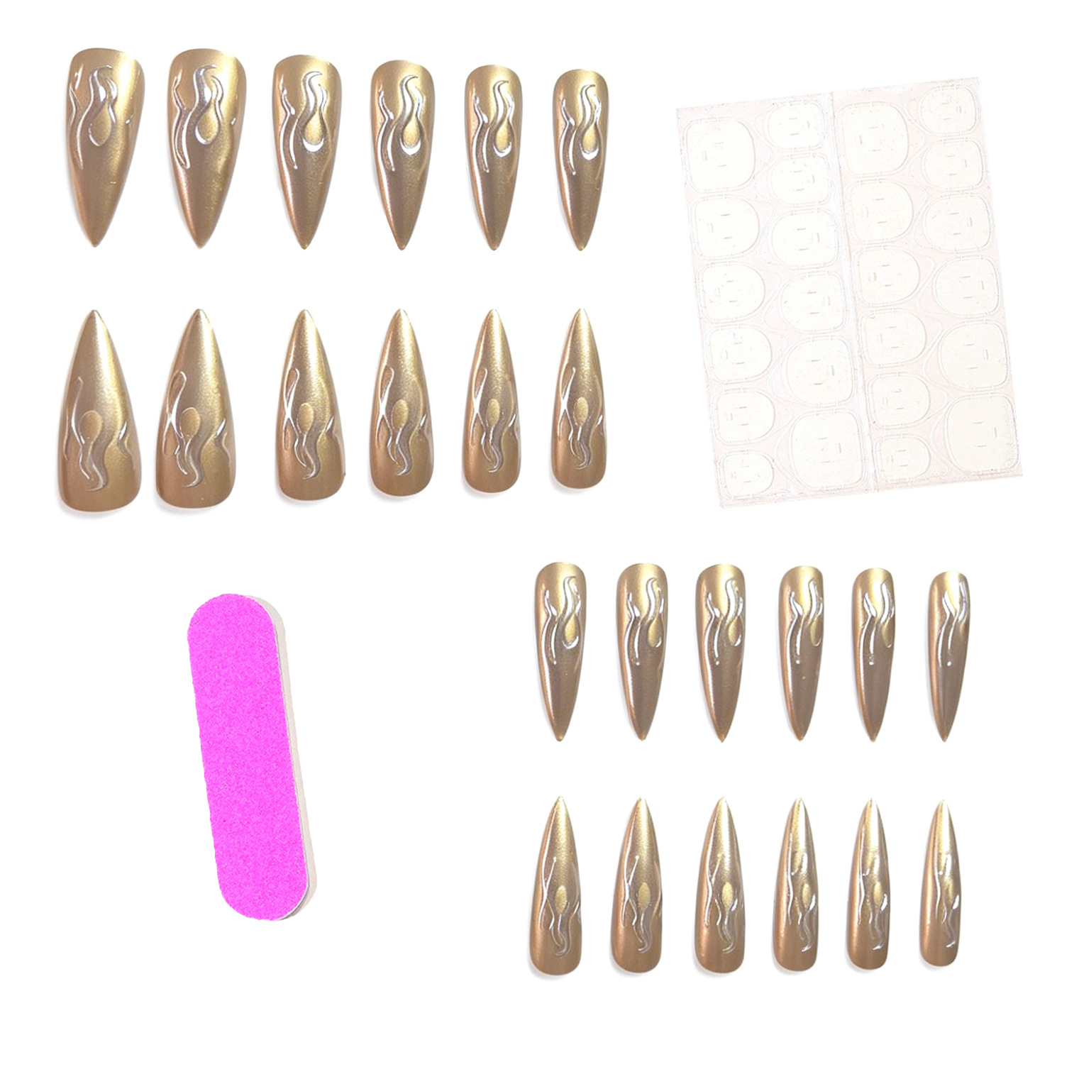 24 Adet 3D Krom Gümüş Altın Al - Nail Art Chrome incelemesi ve fiyatı