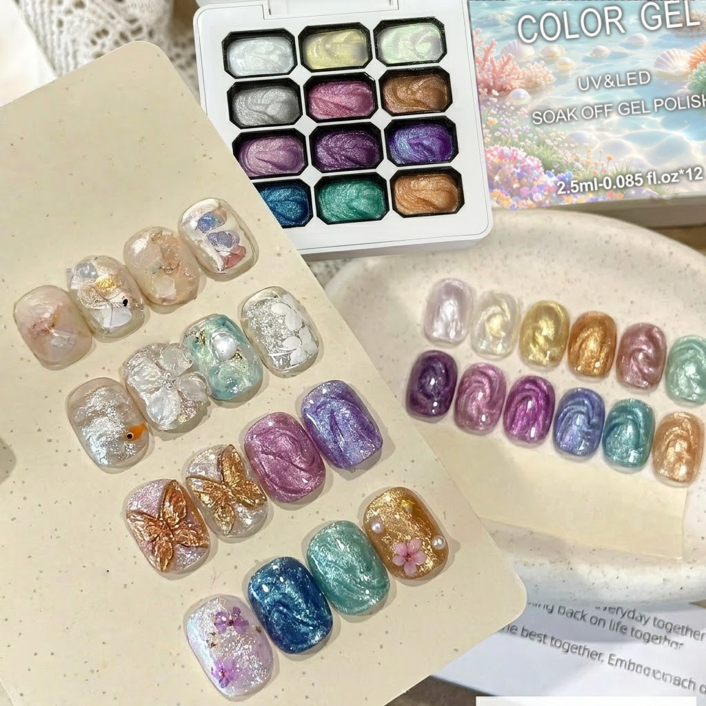 12 Renkli Aurora Katı Tırnak J - Nail Art Chrome incelemesi ve fiyatı