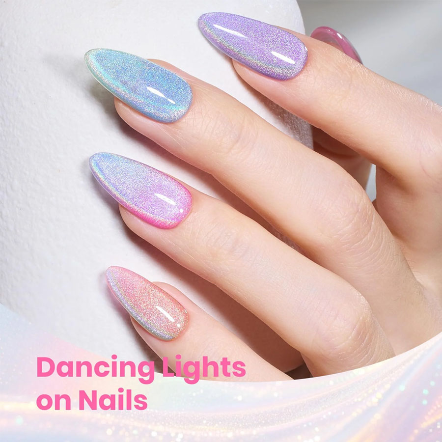 QAZIXU 1/6 Parça Gökkuşağı Ked - Nail Art Cat Eye Pink incelemesi ve fiyatı