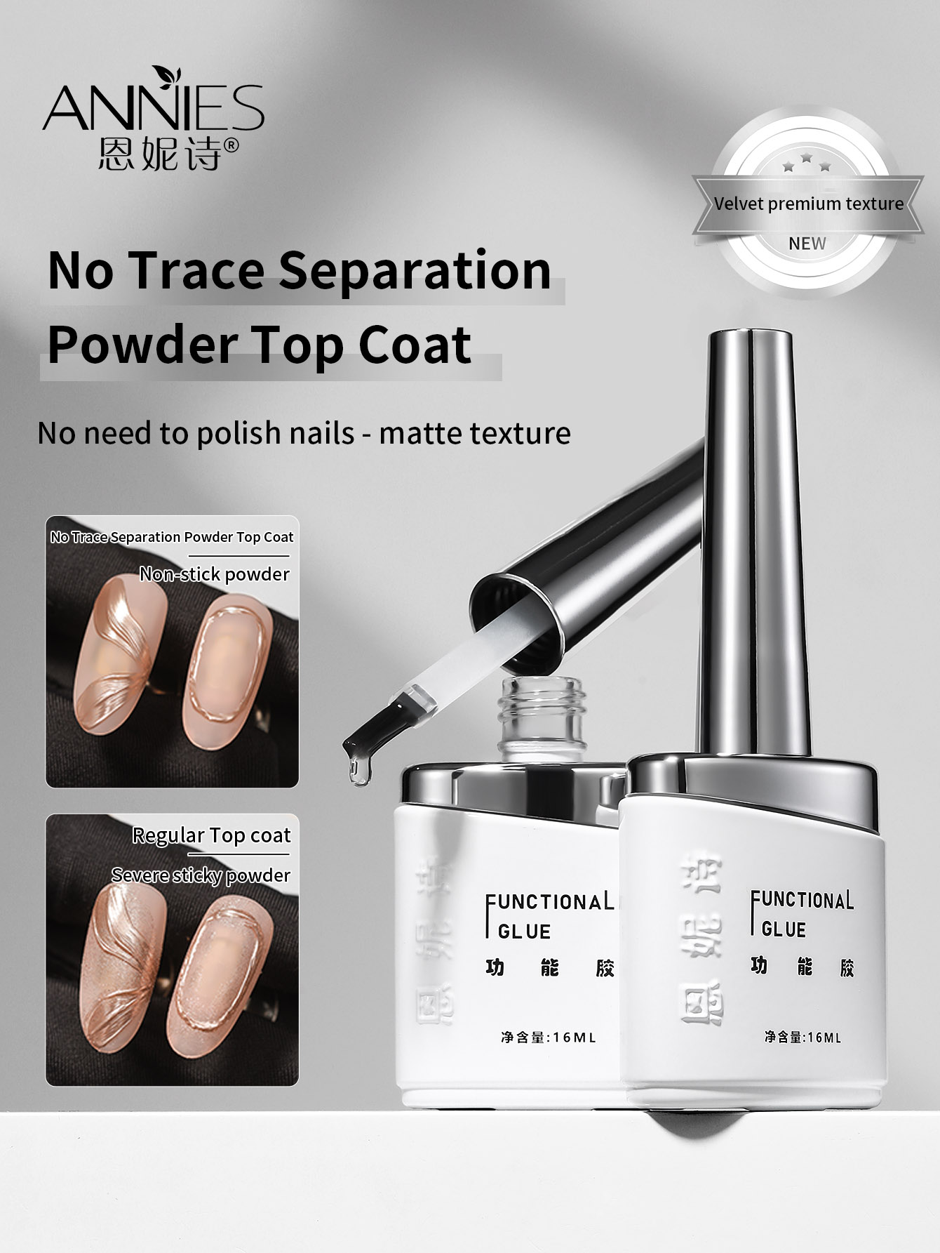 16ml 2'si 1 Arada Mat Jel Üst  - Nail Art Chrome incelemesi ve fiyatı