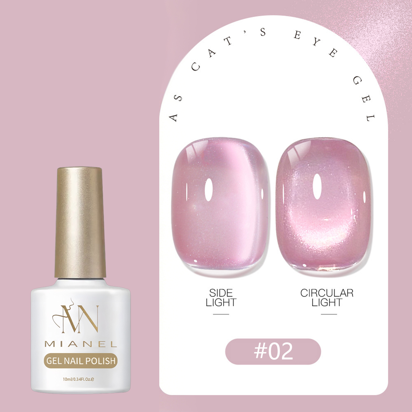 MIANEL Şeffaf Şeftali Nude Pem - Nail Art Cat Eye Pink incelemesi ve fiyatı