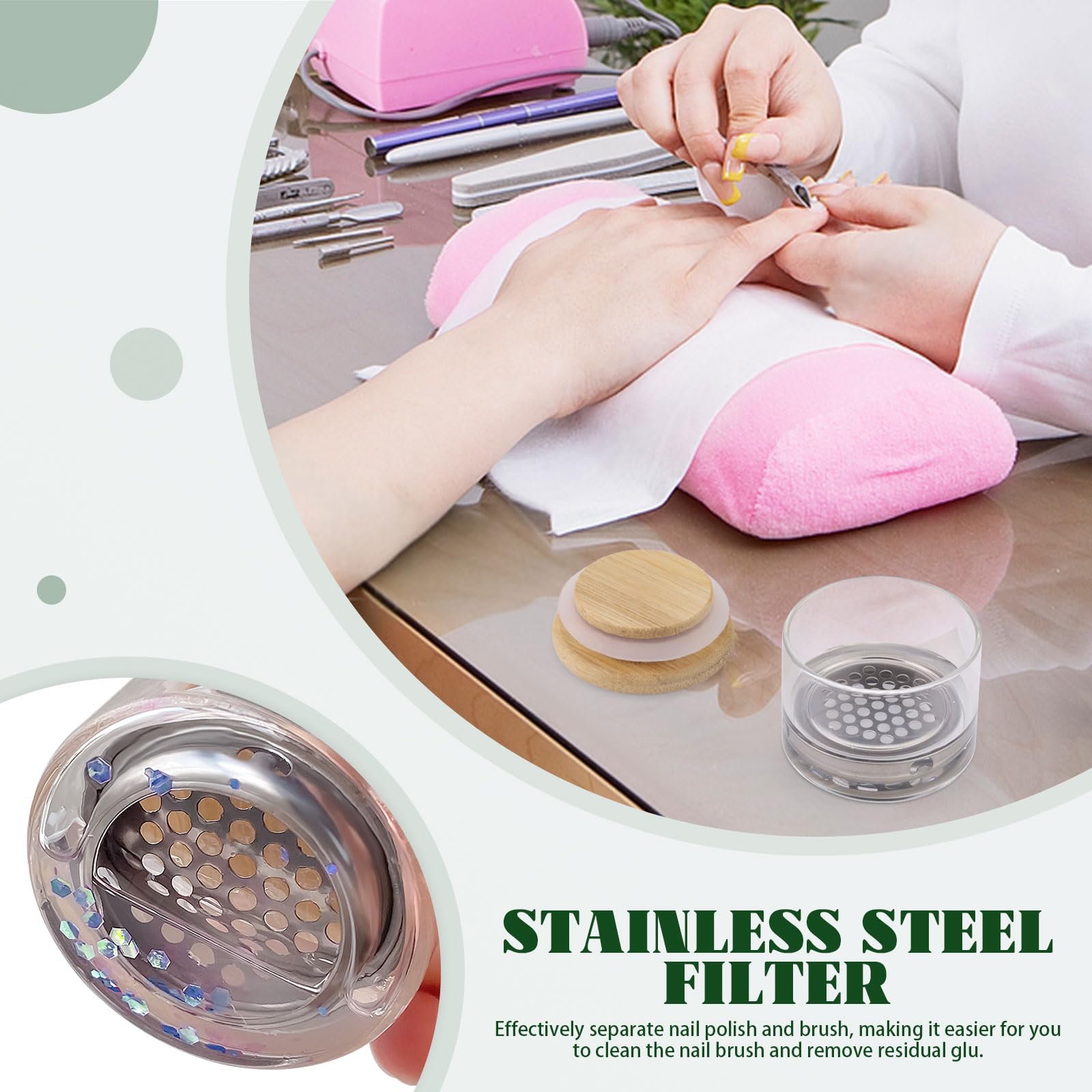 Tırnak Sanatı Fırçaları Yıkama - Nail Art Kaki incelemesi ve fiyatı