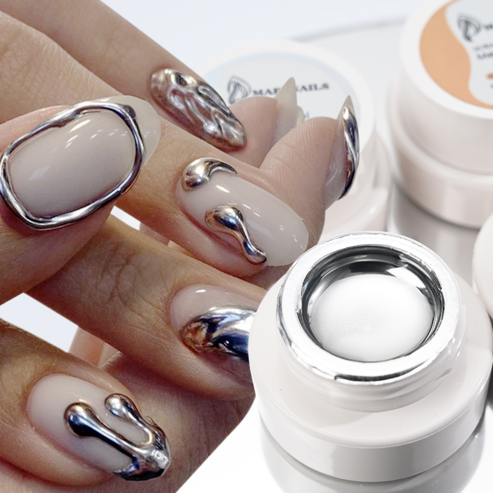 5ml Gümüş Altın Metalik Jel Oj - Nail Art Chrome incelemesi ve fiyatı