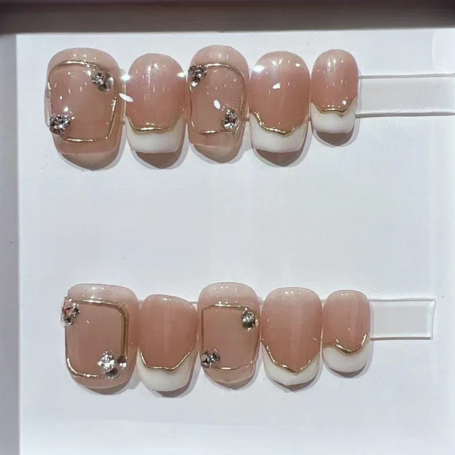 10 adet Kısa Kare Fransız El Y - Nail Art Simple incelemesi ve fiyatı
