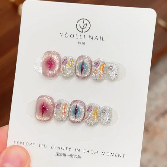 10 Adet Mor Kısa Yuvarlak Başl - Nail Art Simple incelemesi ve fiyatı