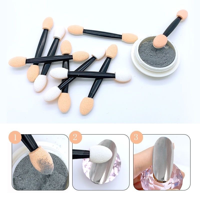 Toptan 50/100 adet Krom Fırçal - Nail Art Chrome incelemesi ve fiyatı