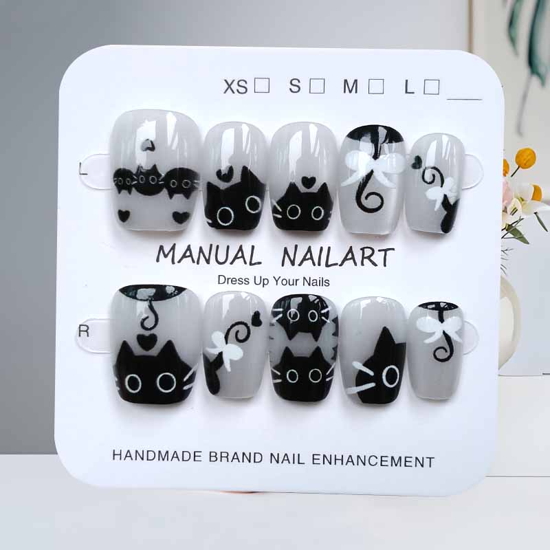 10 Adet Sevimli Karikatür Siya - Nail Art Cat Eye Pink incelemesi ve fiyatı