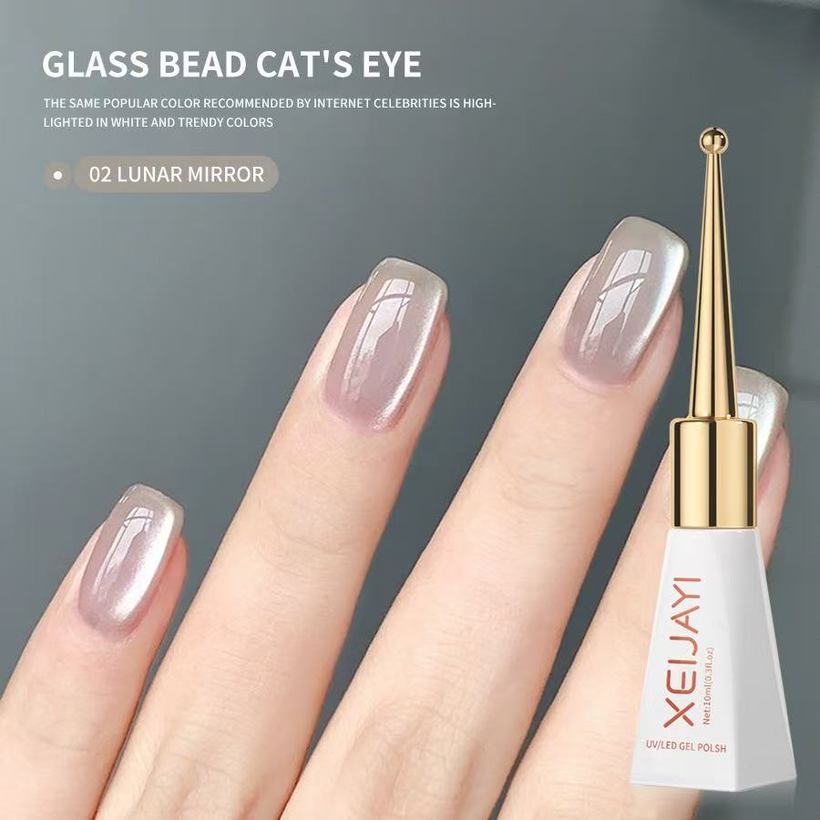 XEIJAYI 10ml Cam Boncuklu Kedi - Nail Art Cat Eye Pink incelemesi ve fiyatı