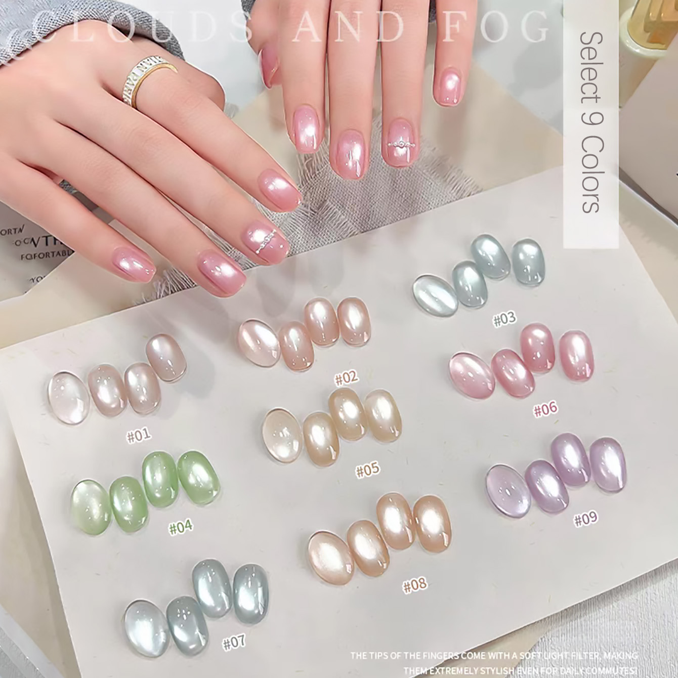 SHAKA 1 adet Şeffaf Bulutlu Be - Nail Art Cat Eye Pink incelemesi ve fiyatı